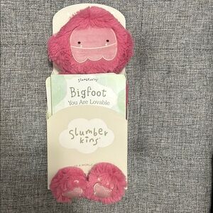 NWT Slumberkins Pink Bigfoot Plush and Book Set